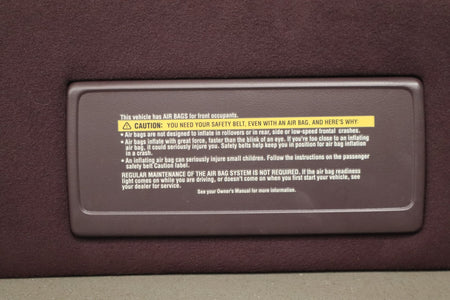 1993-1996 Cadillac Fleetwood Sun Visor Pair Bordeaux Red 75