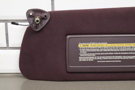 1993-1996 Cadillac Fleetwood Sun Visor Pair Bordeaux Red 75