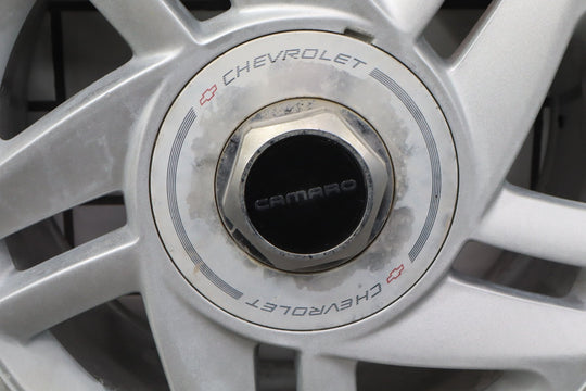 1993 - 1996 Camaro Single (1) 16x8 Silver 5 - Spoke Wheel W/Center Cap *Curb Rash*
