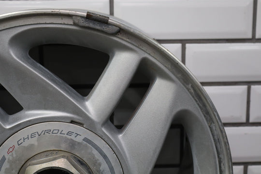 1993 - 1996 Camaro Single (1) 16x8 Silver 5 - Spoke Wheel W/Center Cap *Curb Rash*