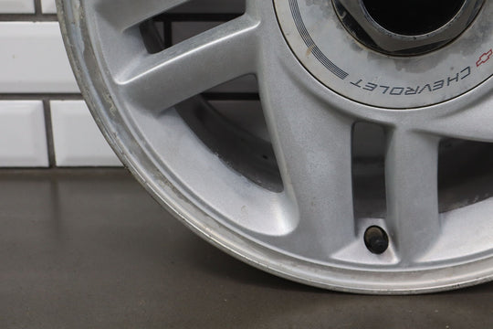1993 - 1996 Camaro Single (1) 16x8 Silver 5 - Spoke Wheel W/Center Cap *Curb Rash*