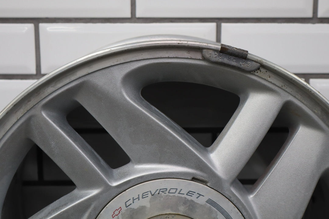 1993 - 1996 Camaro Single (1) 16x8 Silver 5 - Spoke Wheel W/Center Cap *Curb Rash*