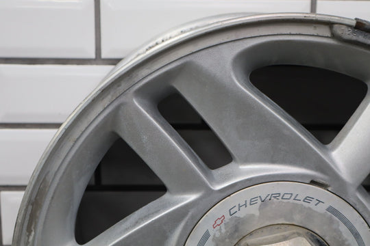 1993 - 1996 Camaro Single (1) 16x8 Silver 5 - Spoke Wheel W/Center Cap *Curb Rash*