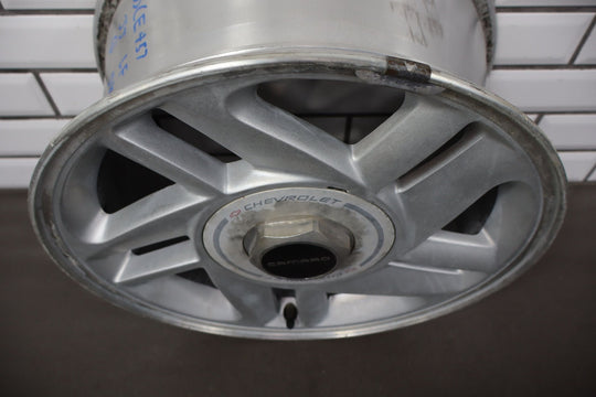 1993 - 1996 Camaro Single (1) 16x8 Silver 5 - Spoke Wheel W/Center Cap *Curb Rash*