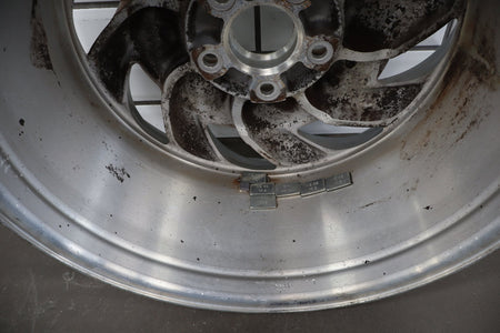 1993-1996 Chevrolet Corvette C4 LH Left 17x8.5 Machined Finish Sawblade WheelOEM