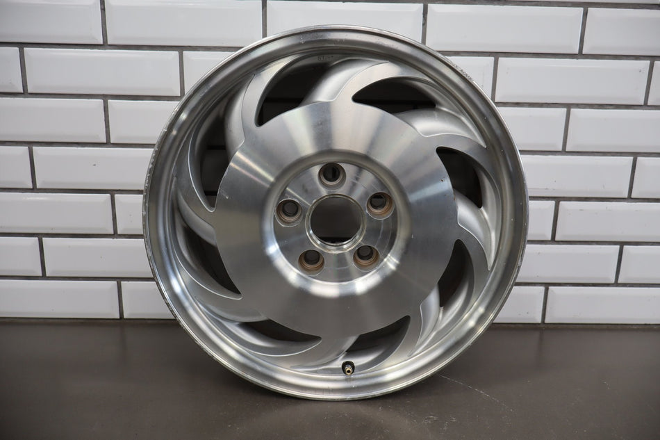 1993-1996 Chevrolet Corvette C4 LH Left 17x8.5 Machined Finish Sawblade WheelOEM