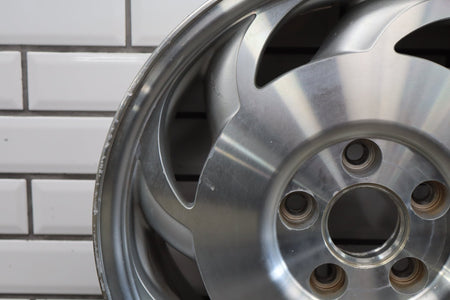 1993-1996 Chevrolet Corvette C4 LH Left 17x8.5 Machined Finish Sawblade WheelOEM