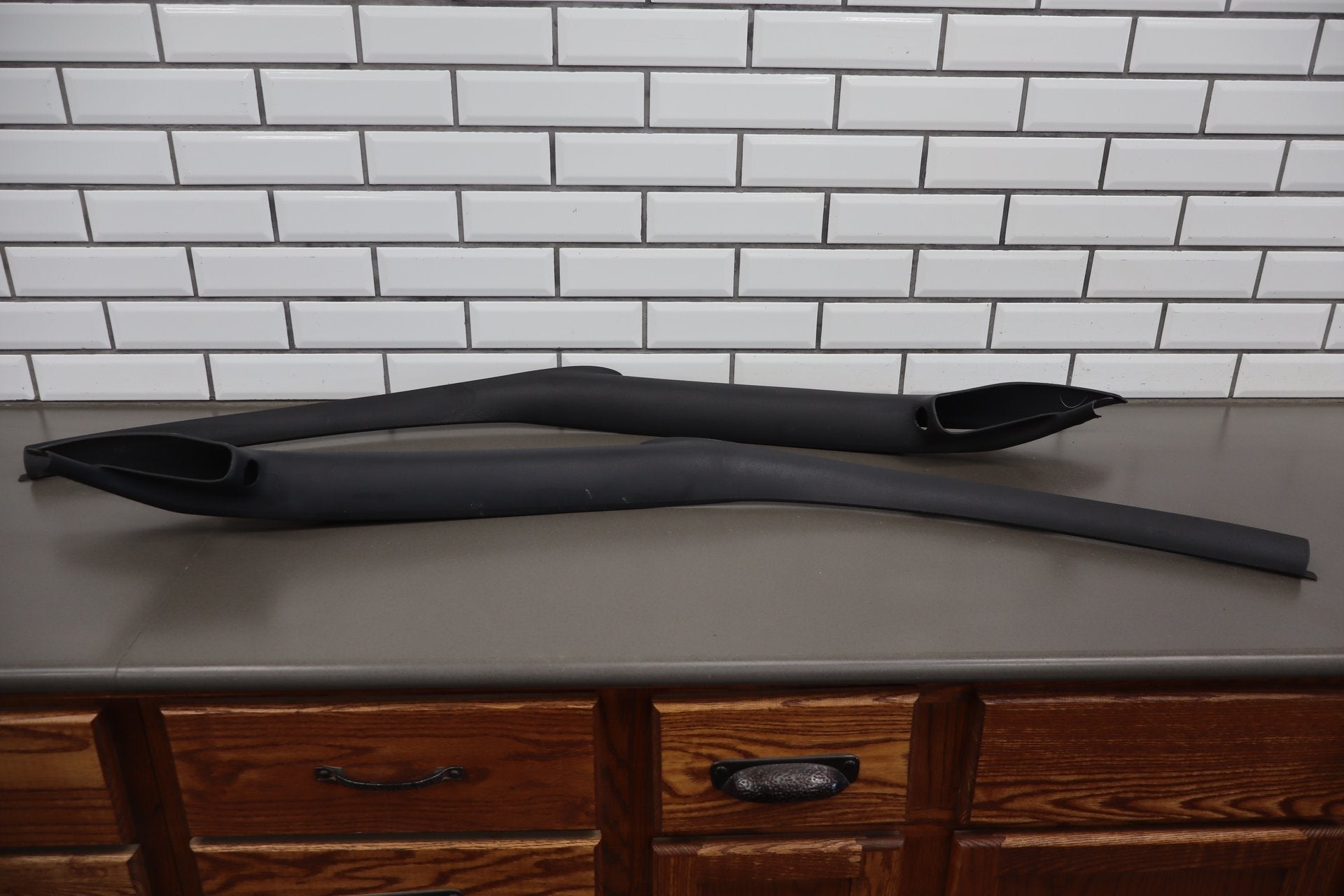 1993-2002 Chevrolet Camaro, Pontiac Firebird- Pair- Interior A Pillar Trim Gray