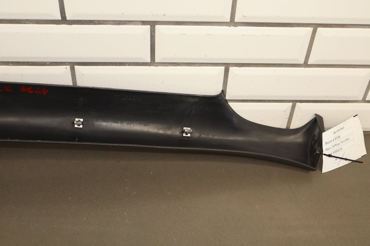 1993-2002 Chevrolet Camaro, Pontiac Firebird - Pair -Interior A Pillar Trim Gray