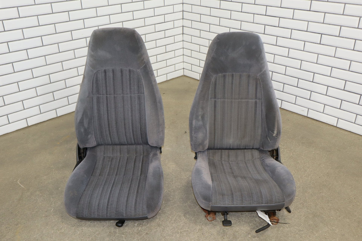 1993-2002 Chevrolet Camaro Z28 Cloth Manual Seat Set Gray 14B