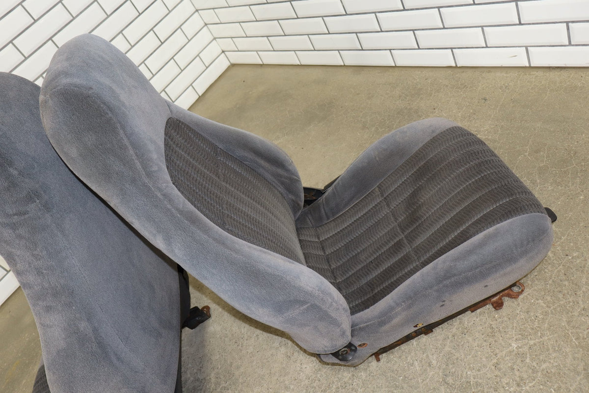 1993-2002 Chevrolet Camaro Z28 Cloth Manual Seat Set Gray 14B