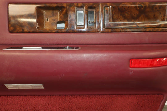 1993 Cadillac Fleetwood Brougham Right Rear Door Panel Garnet Red 783 10162792