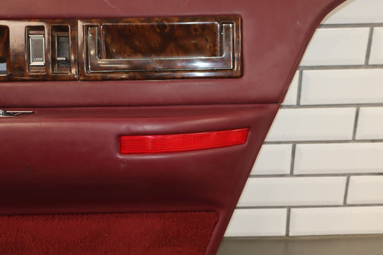 1993 Cadillac Fleetwood Brougham Right Rear Door Panel Garnet Red 783 10162792