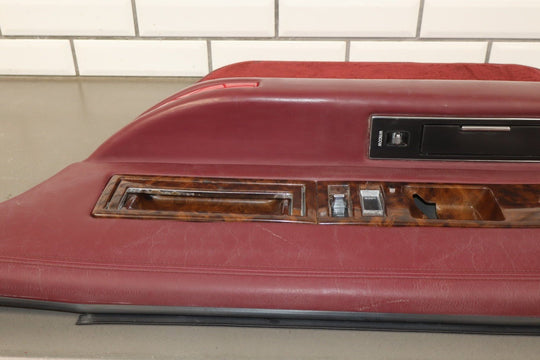 1993 Cadillac Fleetwood Brougham Right Rear Door Panel Garnet Red 783 10162792