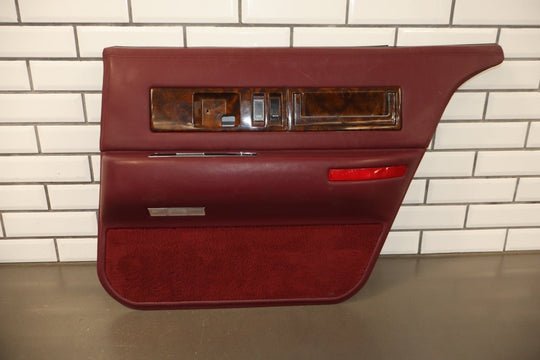1993 Cadillac Fleetwood Brougham Right Rear Door Panel Garnet Red 783 10162792