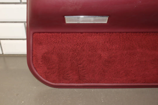 1993 Cadillac Fleetwood Brougham Right Rear Door Panel Garnet Red 783 10162792