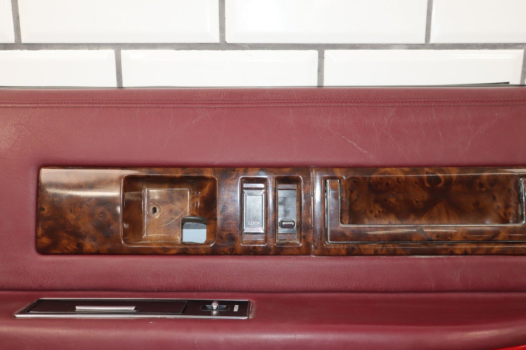 1993 Cadillac Fleetwood Brougham Right Rear Door Panel Garnet Red 783 10162792