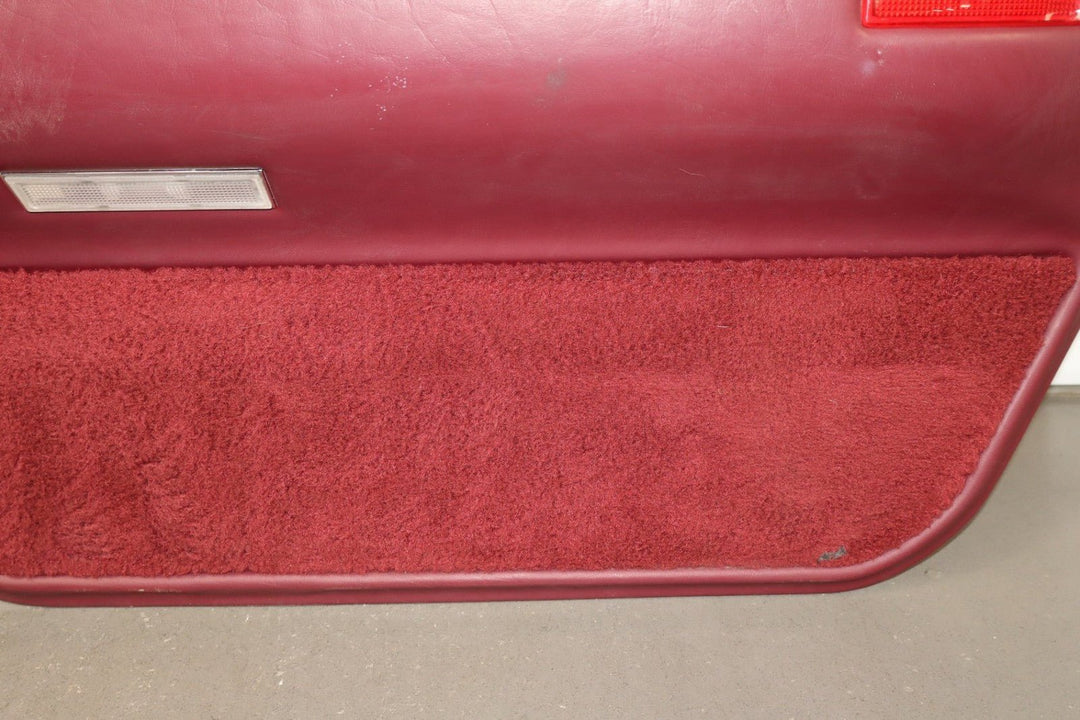 1993 Cadillac Fleetwood Brougham Right Rear Door Panel Garnet Red 783 10162792