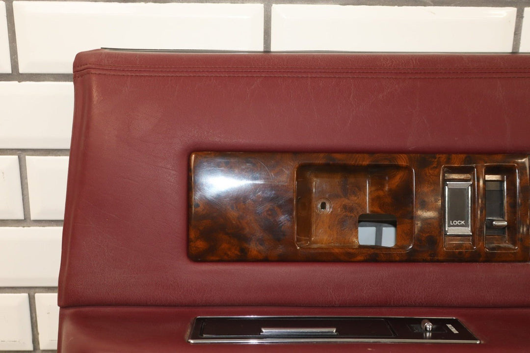 1993 Cadillac Fleetwood Brougham Right Rear Door Panel Garnet Red 783 10162792