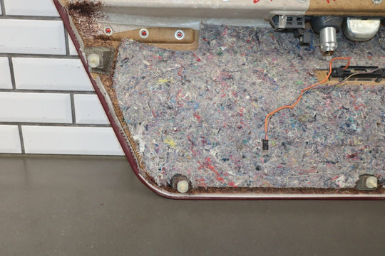 1993 Cadillac Fleetwood Brougham Right Rear Door Panel Garnet Red 783 10162792
