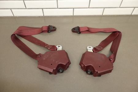 1993 Chevrolet Corvette Pair- Front Seat Belts Ruby Red