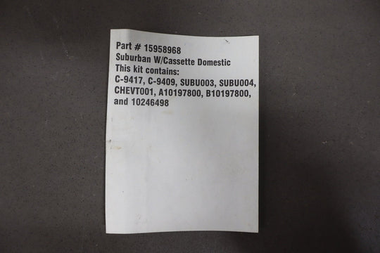 1994 Chevrolet Suburban Owners Handbook OEM