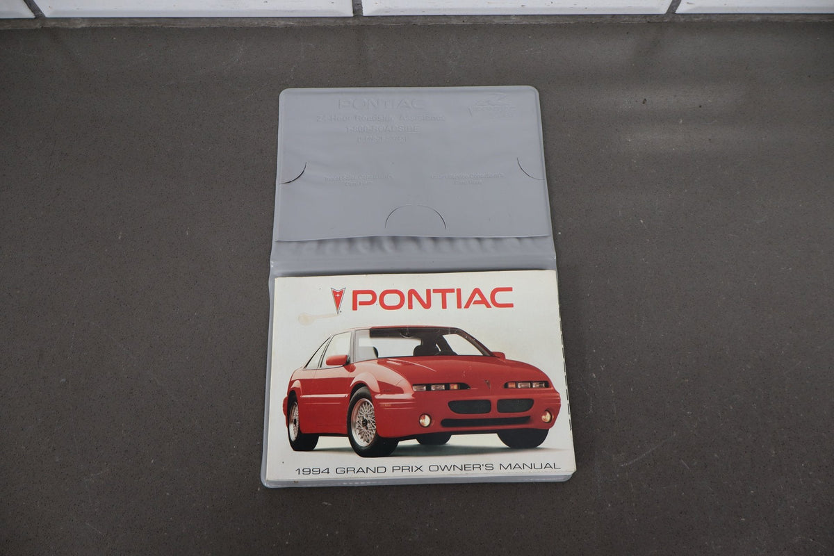 1994 Pontiac Grand Prix Owners Manual Set With Pouch