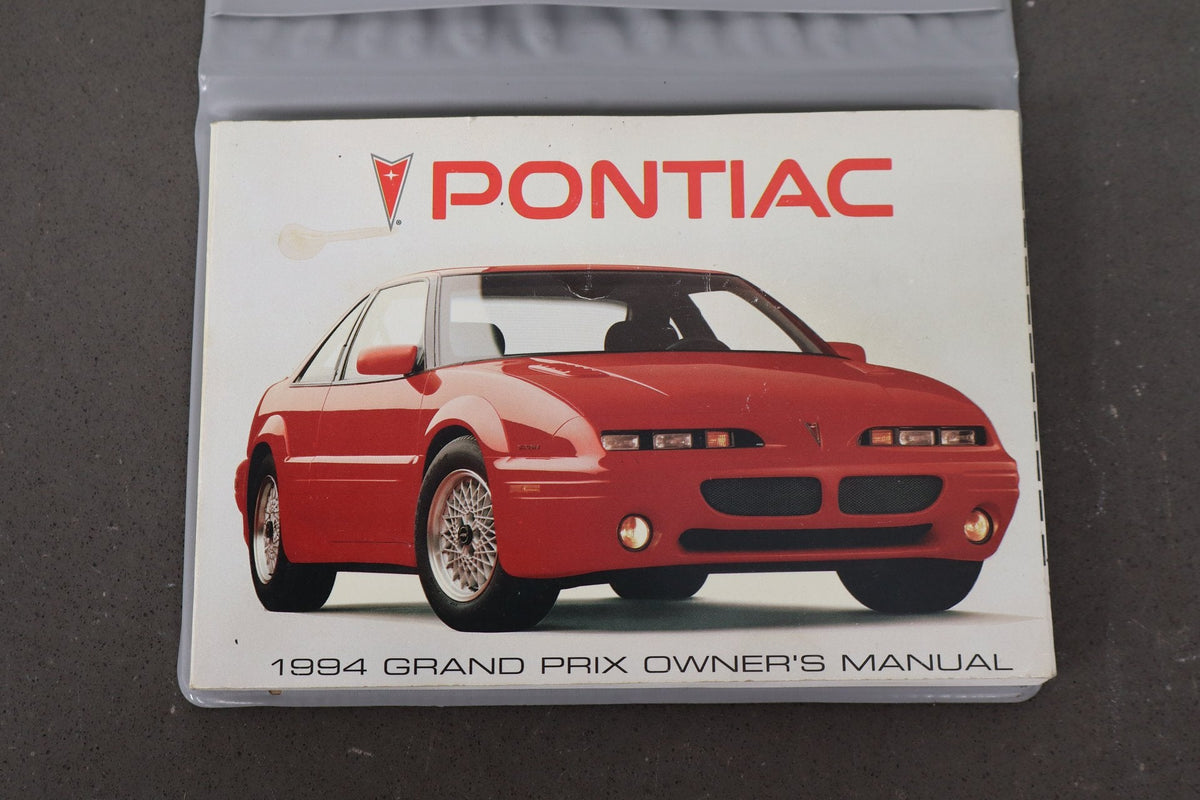 1994 Pontiac Grand Prix Owners Manual Set With Pouch