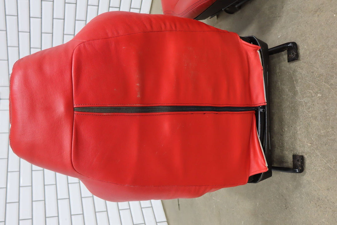 1995 - 1996 C4 Corvette Pair LH&RH Power Leather Bucket Seats *Torch Red*