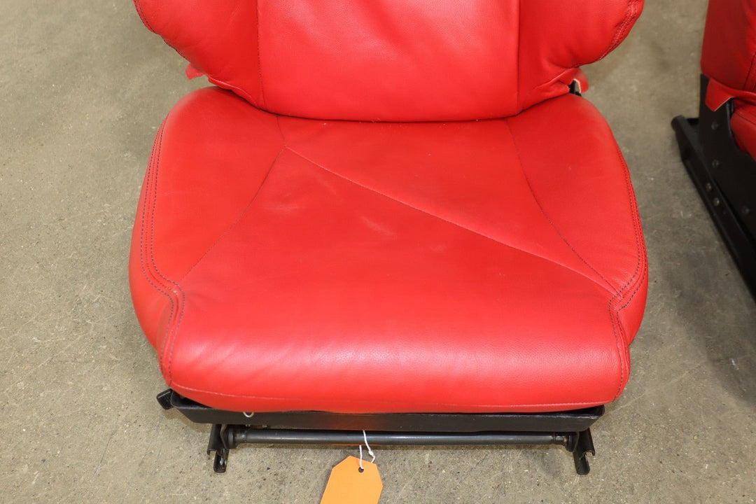 1995 - 1996 C4 Corvette Pair LH&RH Power Leather Bucket Seats *Torch Red*