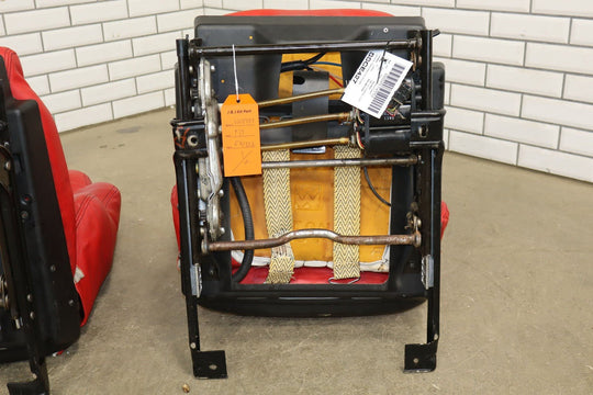 1995 - 1996 C4 Corvette Pair LH&RH Power Leather Bucket Seats *Torch Red*