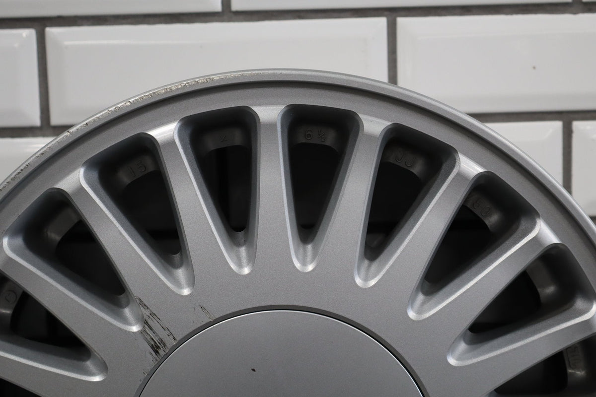 1995-1999 Toyota Crown Alloy Wheel 15x6.5 21 Spoke Silver OEM JZS151