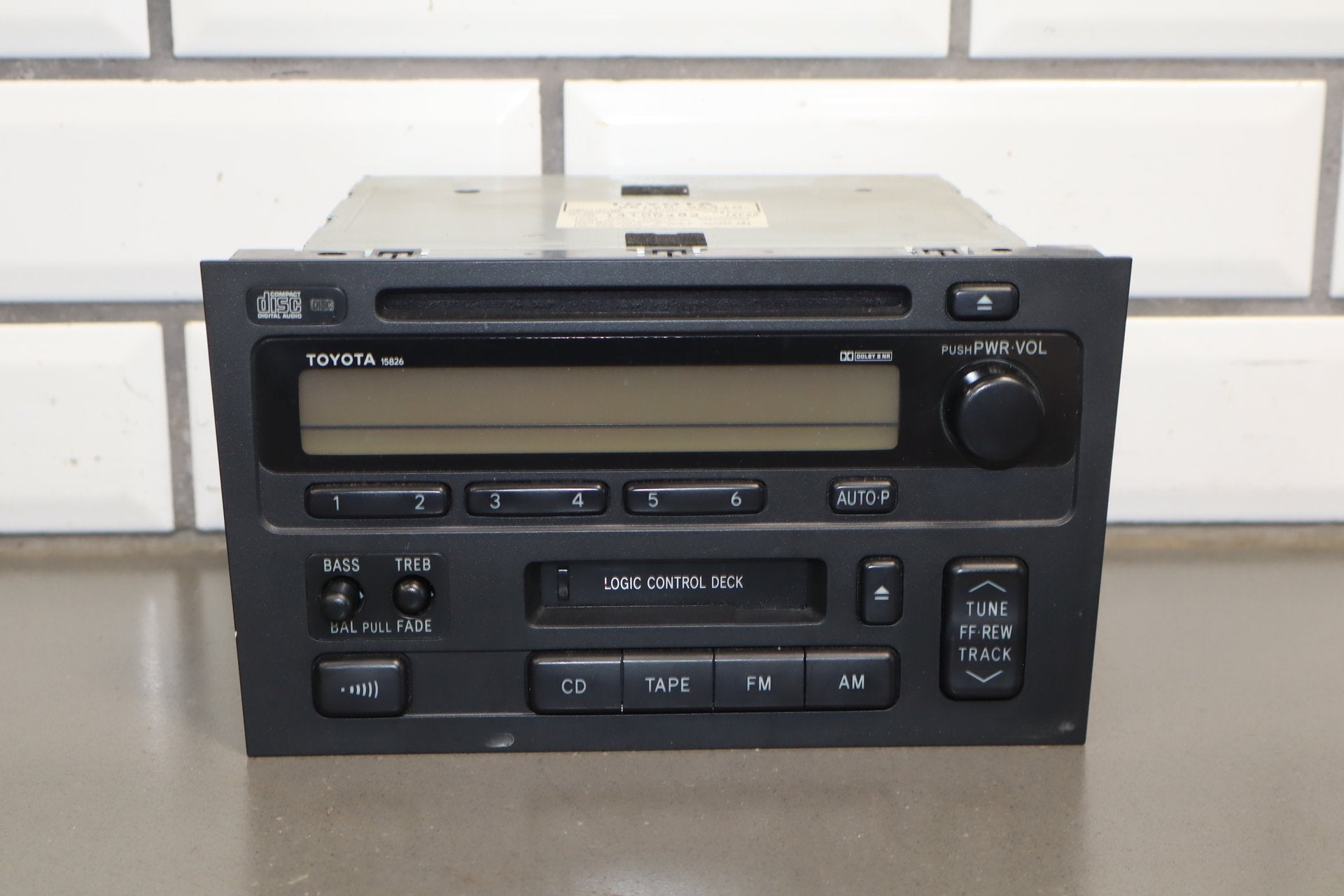 1995-1999 Toyota Crown AM FM Cassette CD Radio OEM JZS151 Tested