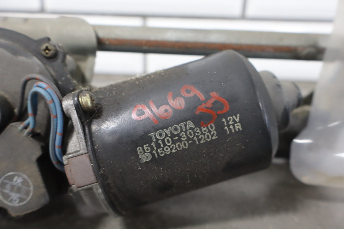 1995-1999 Toyota Crown Front Wiper Motor Transmission OEM JZS151 Tested