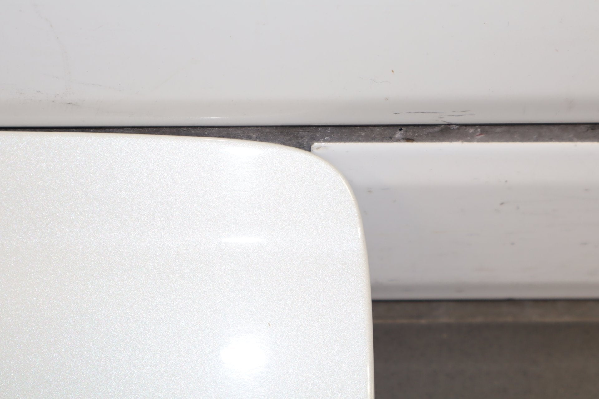 1995-1999 Toyota Crown Fuel Filler Door White 2BK OEM JZS151