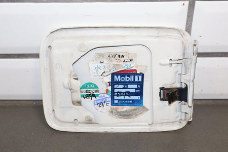 1995-1999 Toyota Crown Fuel Filler Door White 2BK OEM JZS151
