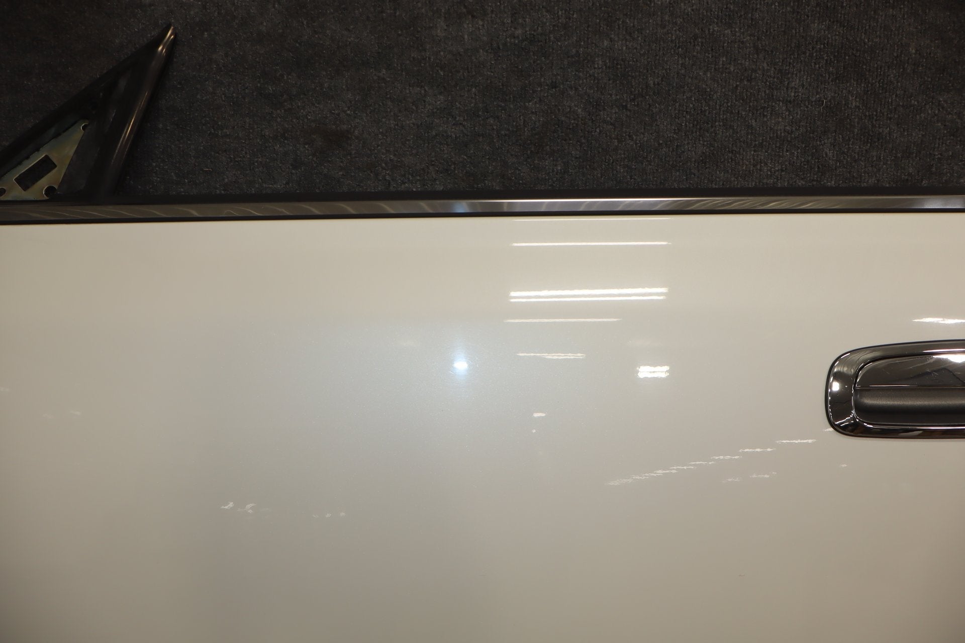 1995-1999 Toyota Crown Left LH Front Door White 2BK OEM JZS151