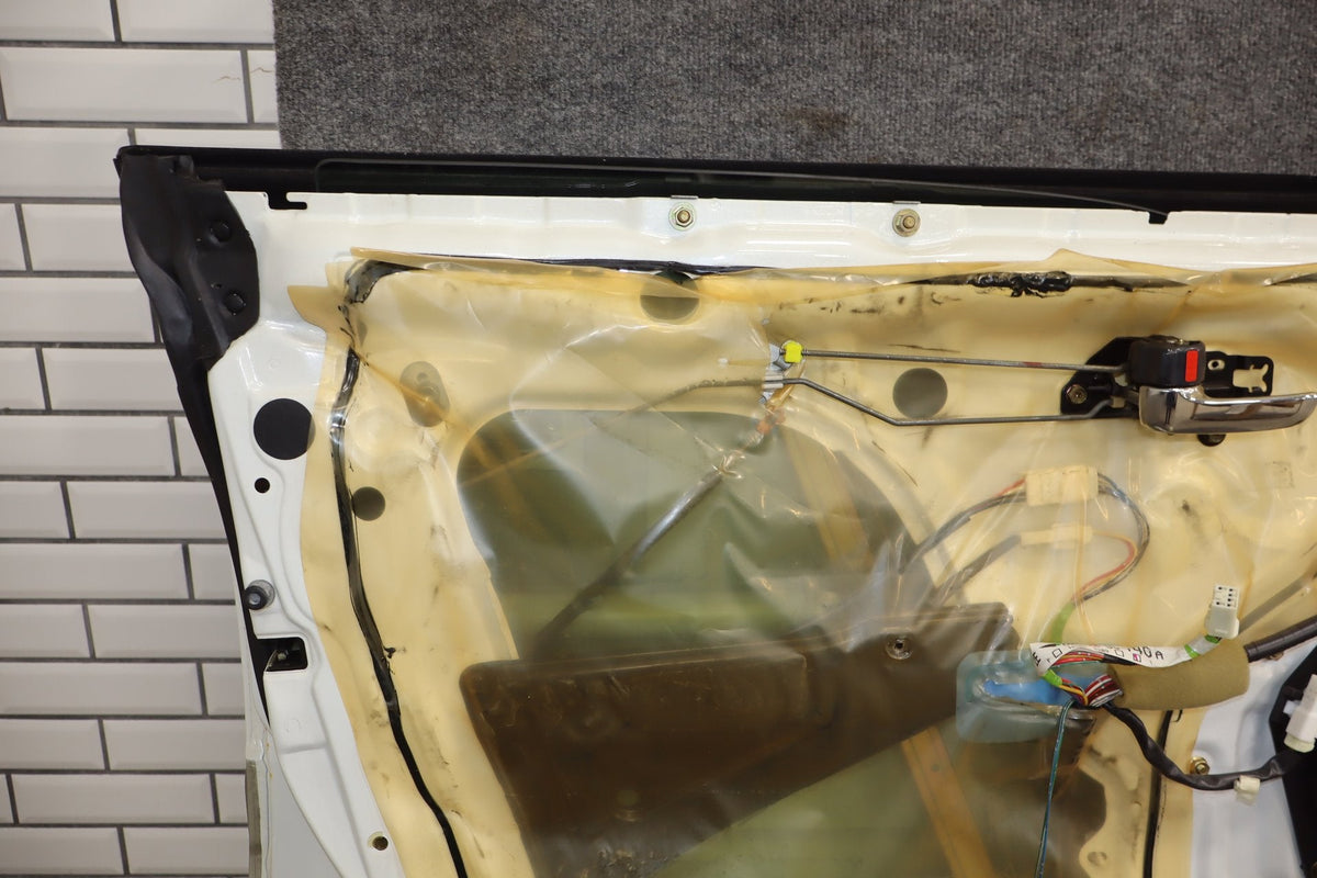 1995-1999 Toyota Crown Left LH Front Door White 2BK OEM JZS151