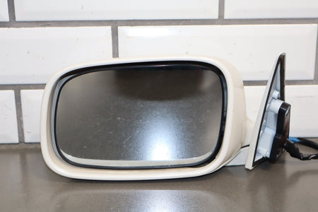 1995-1999 Toyota Crown Left Mirror Power Heated Fold White 2BK JZS151
