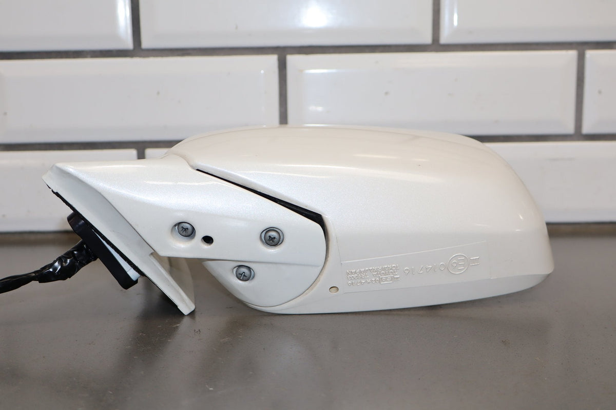 1995-1999 Toyota Crown Left Mirror Power Heated Fold White 2BK JZS151