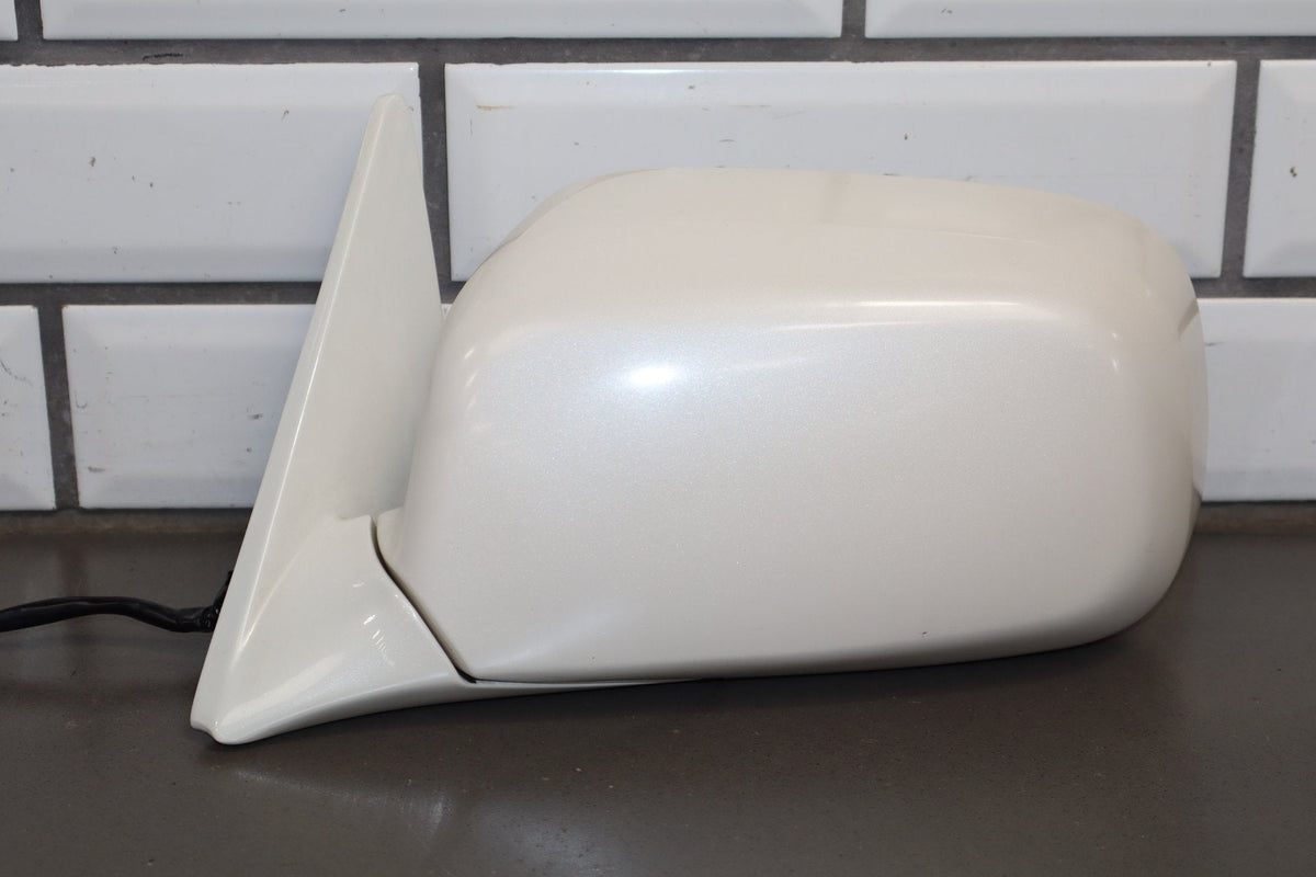 1995-1999 Toyota Crown Left Mirror Power Heated Fold White 2BK JZS151