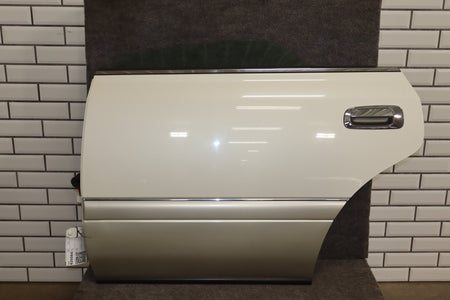 1995-1999 Toyota Crown Left Rear Door White 2BK OEM JZS151