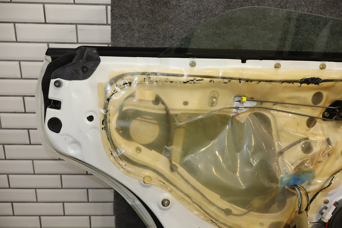 1995-1999 Toyota Crown Left Rear Door White 2BK OEM JZS151