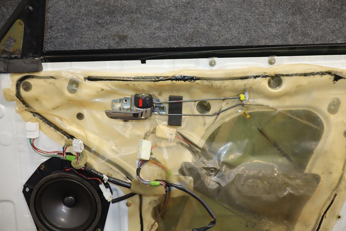 1995-1999 Toyota Crown Right Front Door White 2BK OEM JZS151 Heavy Scratch