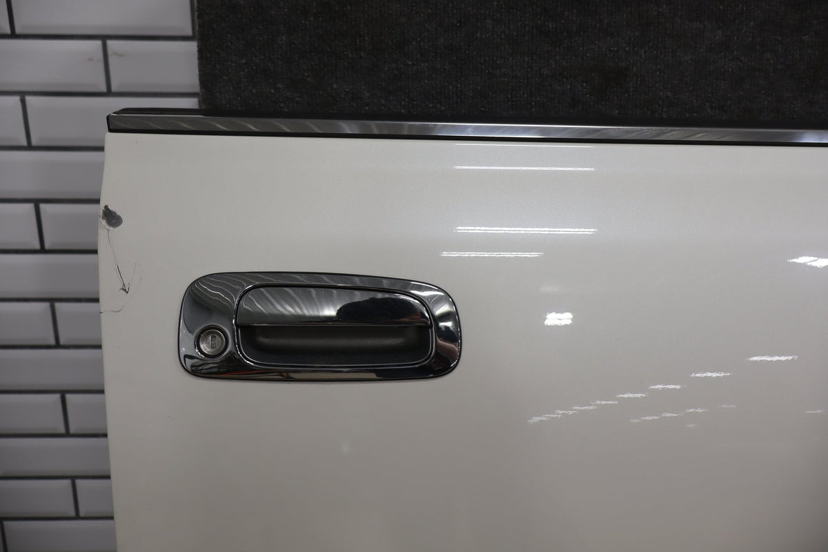 1995-1999 Toyota Crown Right Front Door White 2BK OEM JZS151 Heavy Scratch