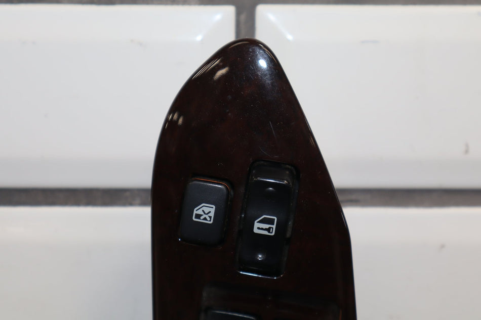 1995-1999 Toyota Crown Right Front Window Master Switch OEM Woodgrain JZS151