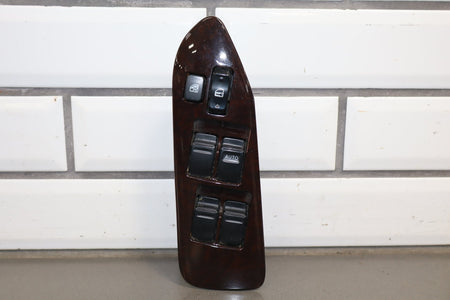 1995-1999 Toyota Crown Right Front Window Master Switch OEM Woodgrain JZS151