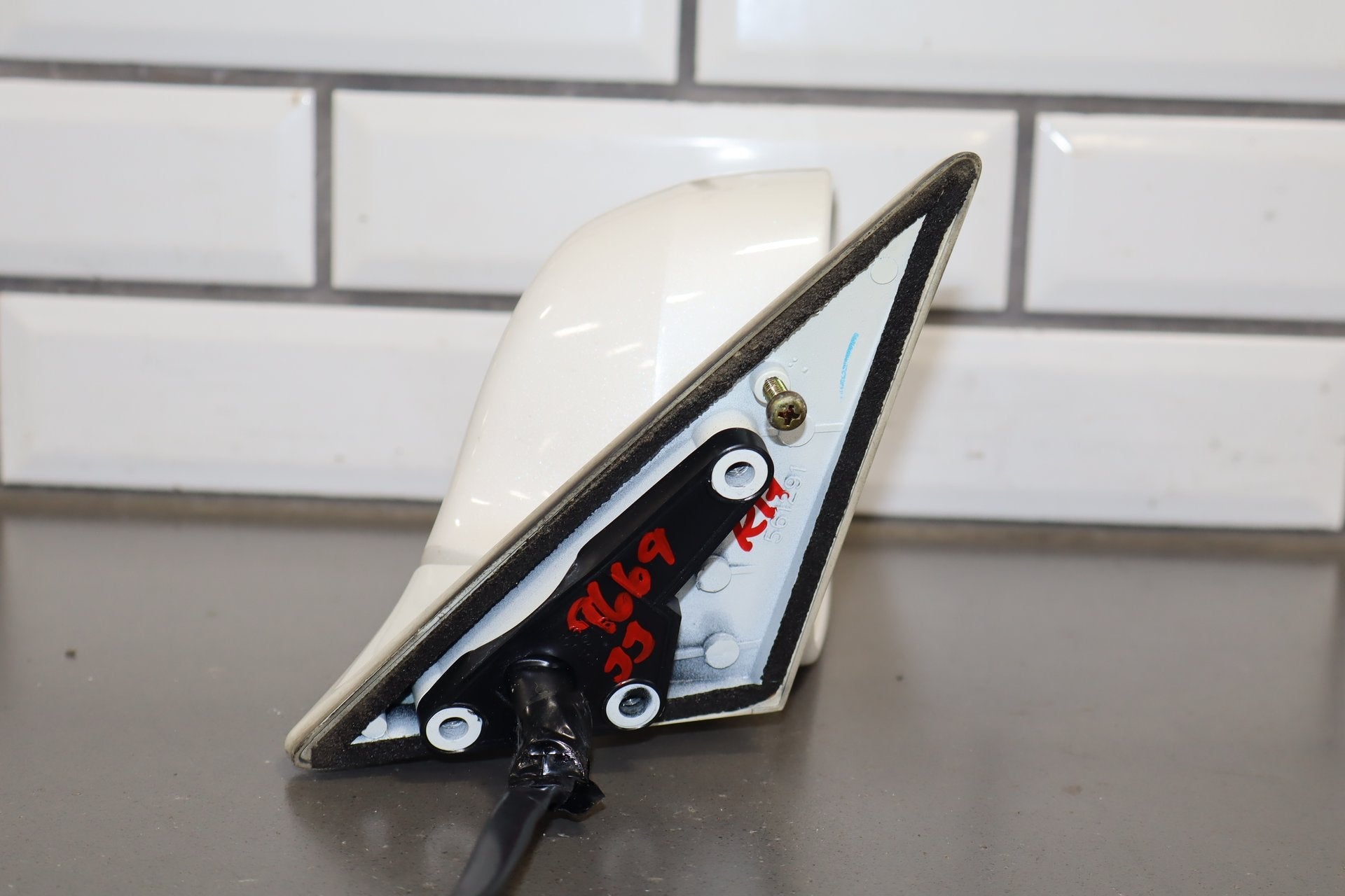 1995-1999 Toyota Crown Right Mirror Power Heated Fold White 2BK JZS151