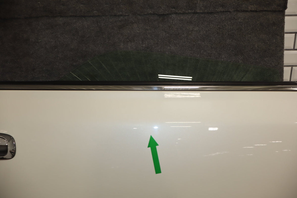 1995-1999 Toyota Crown Right Rear Door White 2BK OEM JZS151 Visible Dent