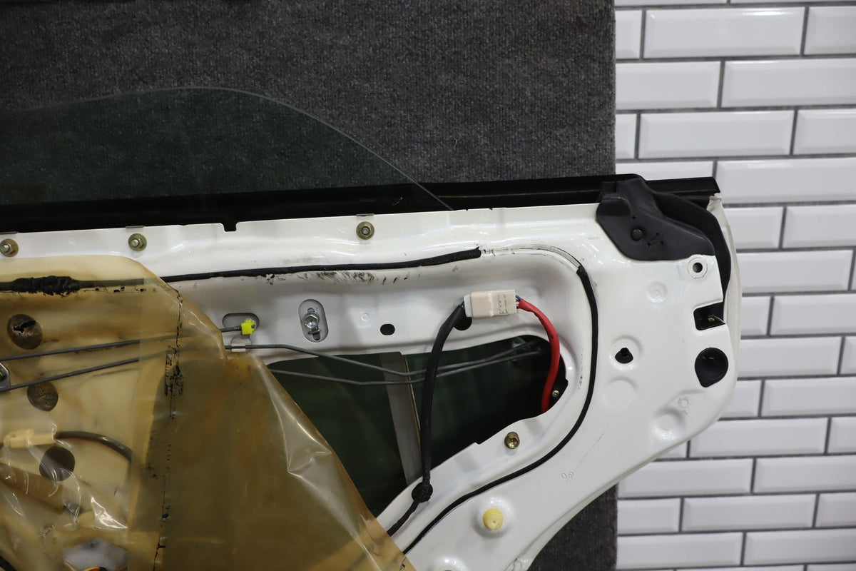 1995-1999 Toyota Crown Right Rear Door White 2BK OEM JZS151 Visible Dent